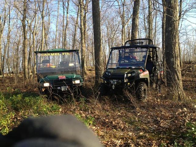 Carmel FD & Lake Carmel FD at Patterson's district brush fire